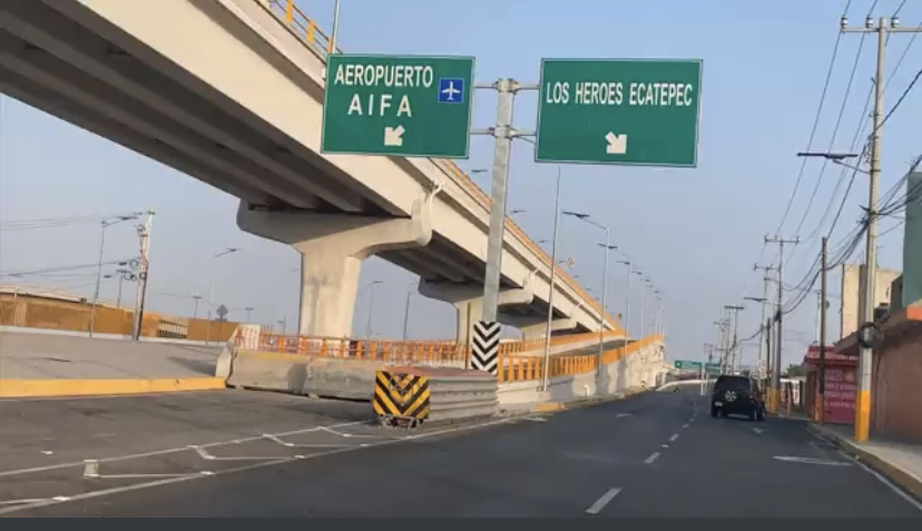 Cierran puente al AIFA que inauguró AMLO…¡ayer!