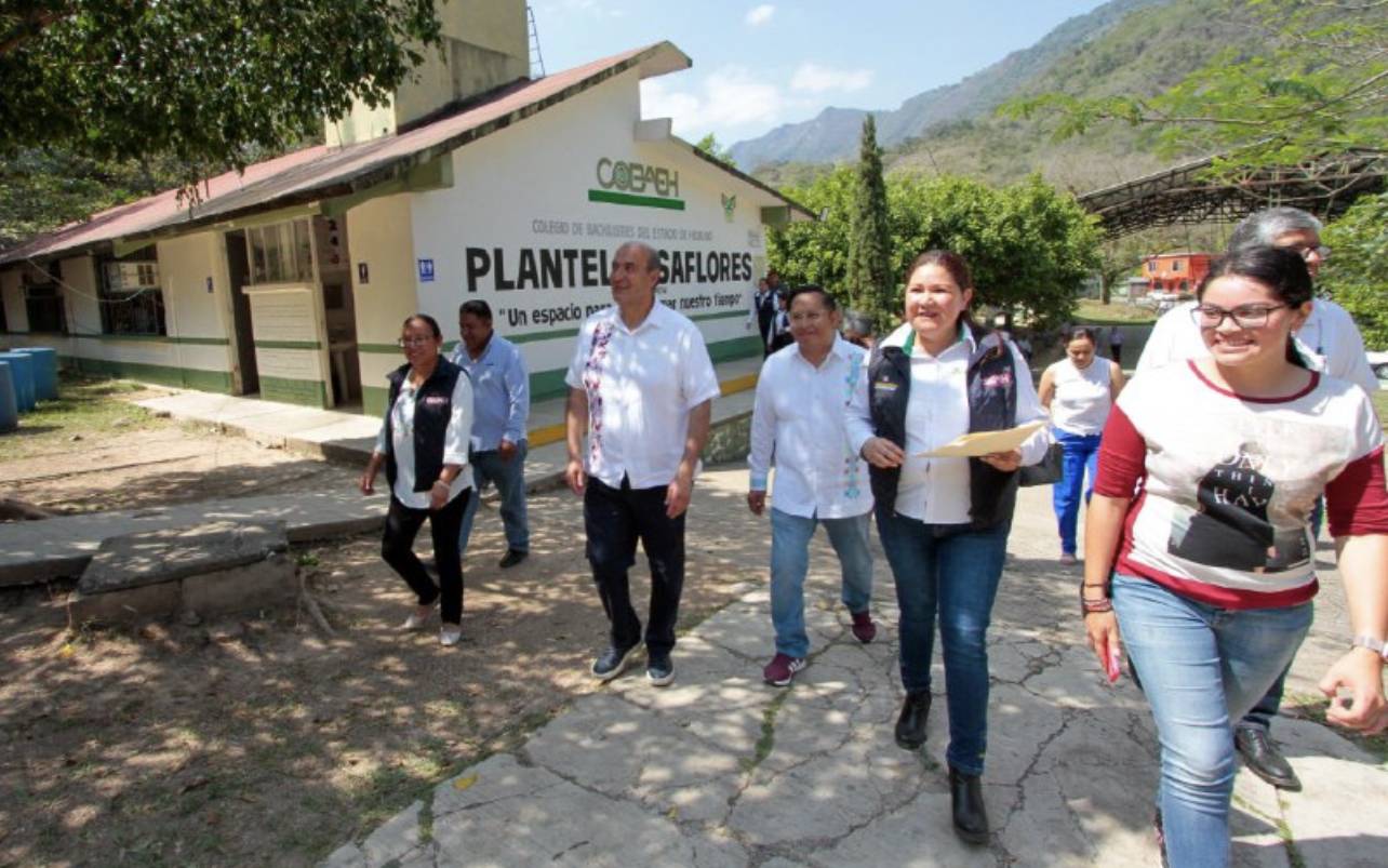 Llega SEPH a planteles de Pisaflores 