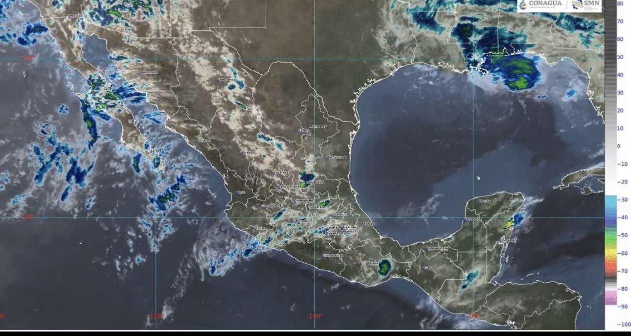 Lluvias intensas en Chiapas y Tabasco, muy fuertes en Campeche, Quintana Roo y Veracruz