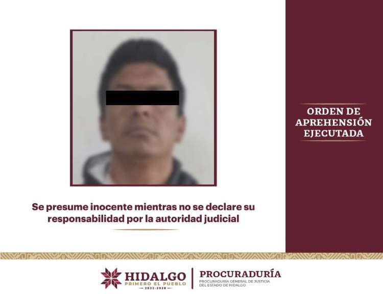 Detienen a una persona por probable homicidio calificado en Pachuca 