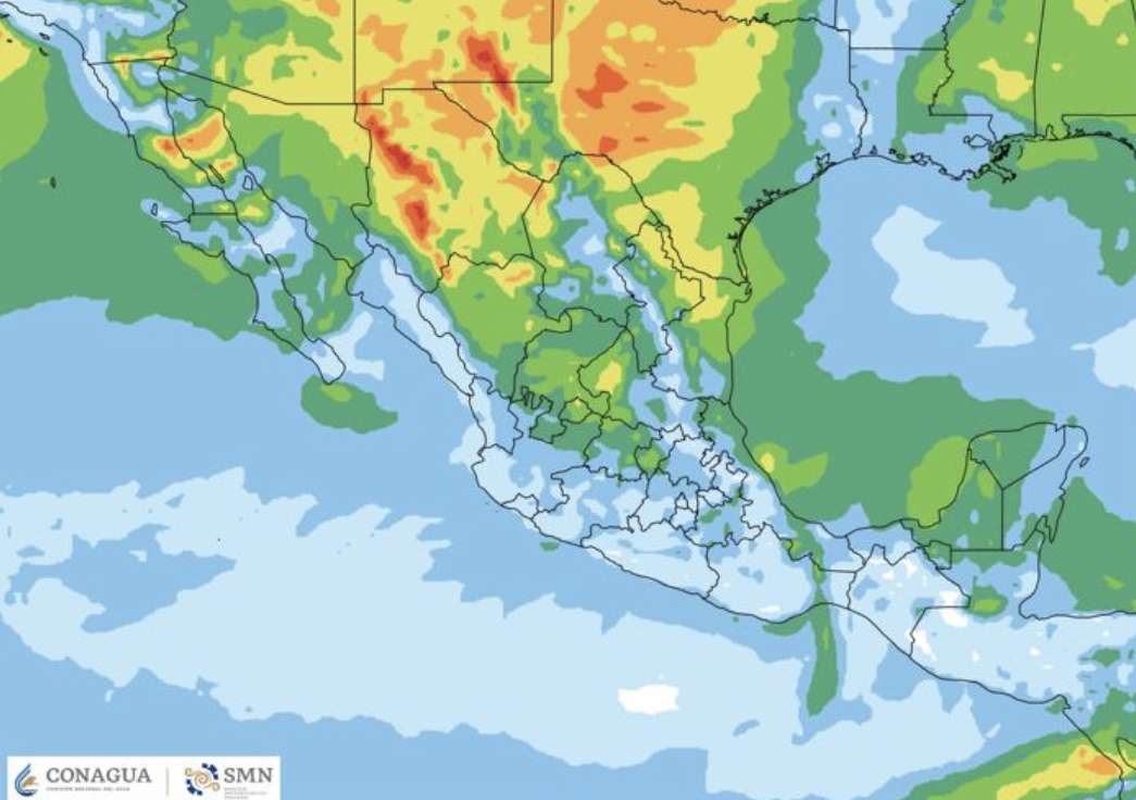Lluvias fuertes y muy fuertes en Coahuila, Puebla, Veracruz, Oaxaca y Chiapas