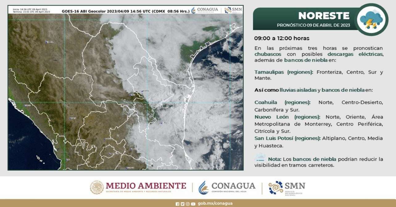 Lluvias fuertes y granizadas en Puebla, Tlaxcala y Veracruz