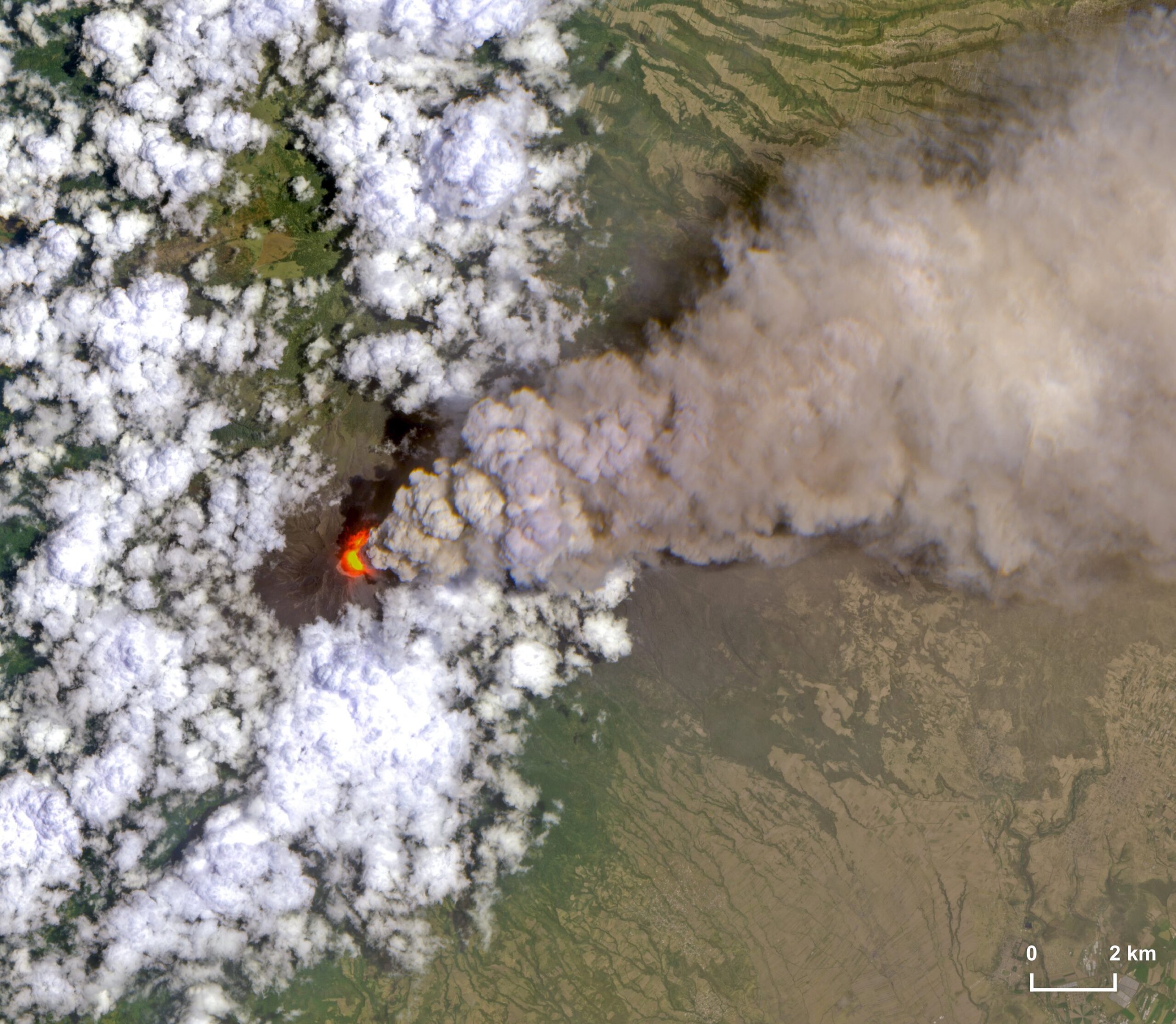 Imagen de satélite muestra domo de lava al interior del Popocatépetl