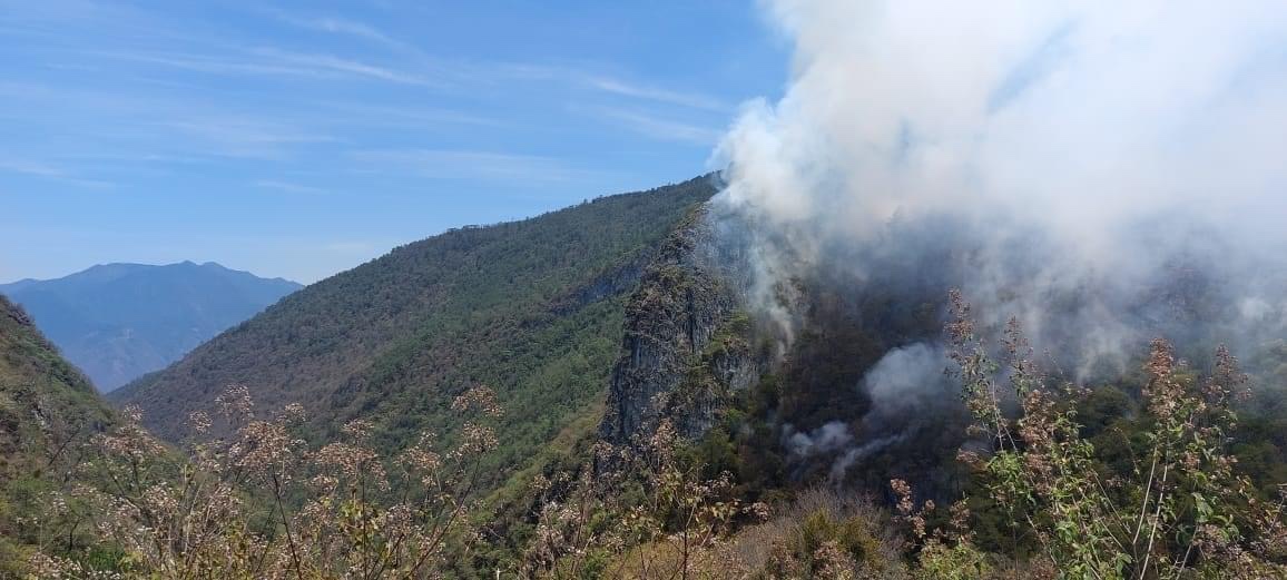 Continúa activo incendio en Nicolás Flores