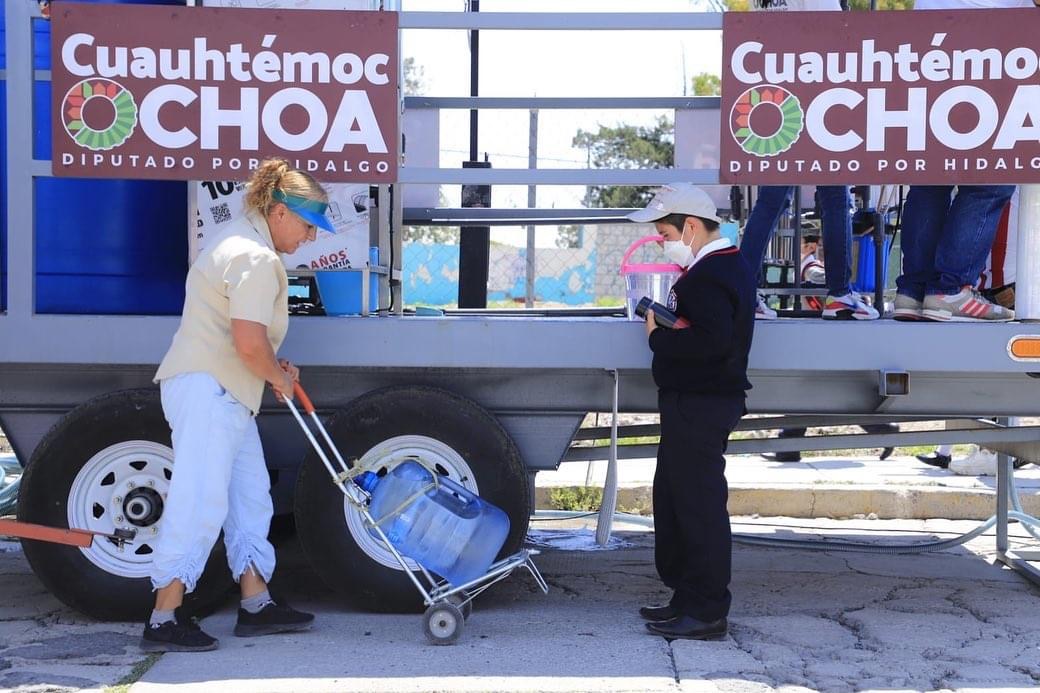 Insalubre, “agua del bienestar”del diputado Cuauhtémoc Ochoa