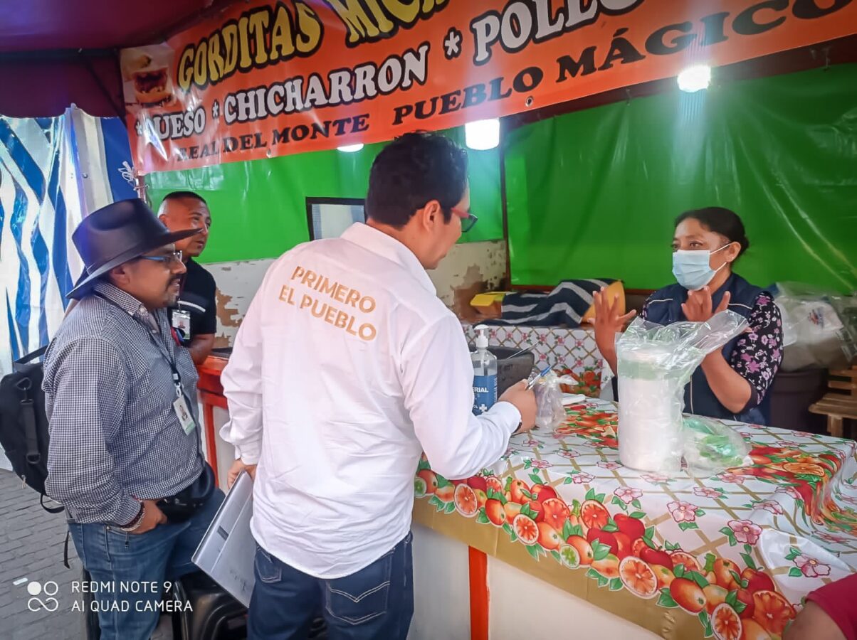 Verificación sanitaria en Expo Feria Mineral de la Reforma