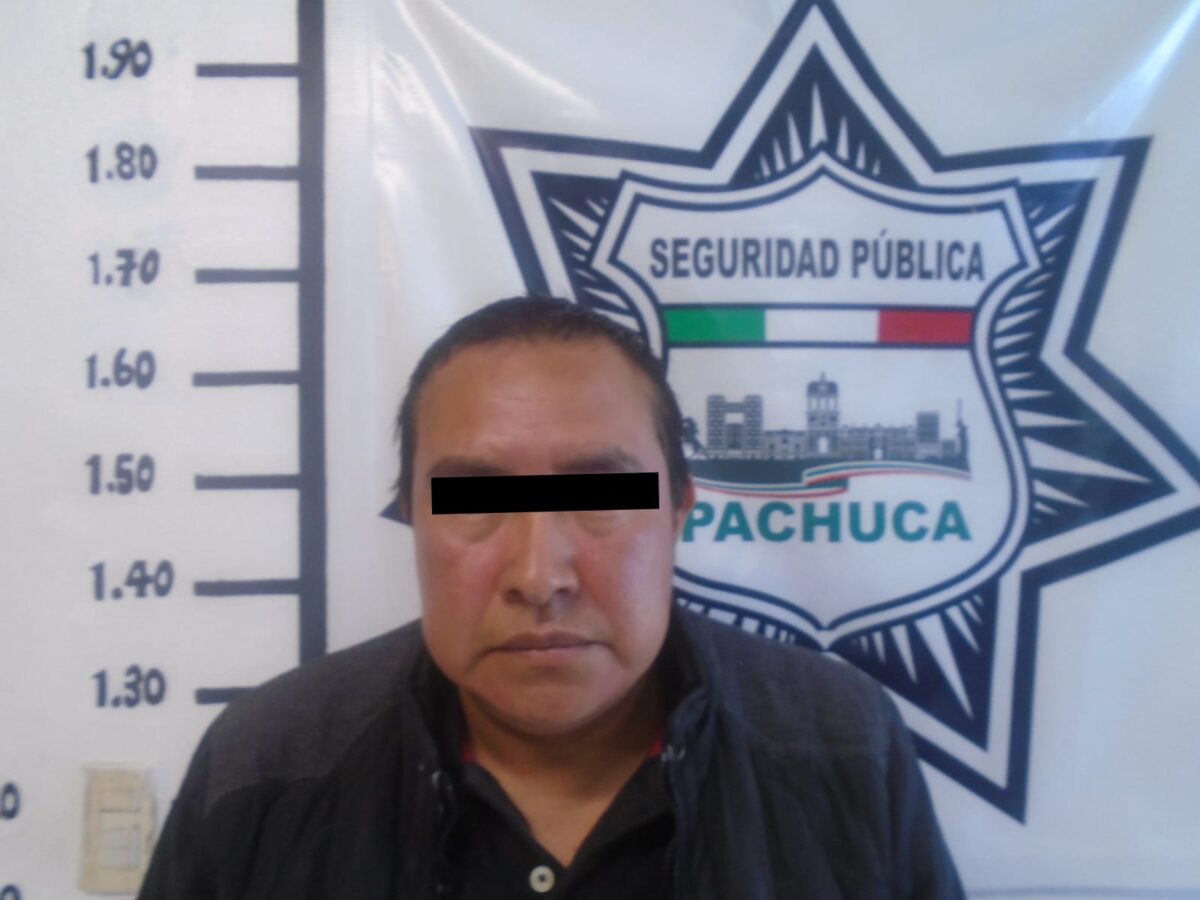 Policía de Pachuca detiene a hombre por tentativa de privación de libertad