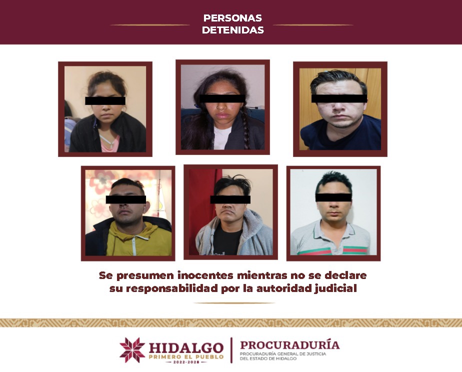 Detenidas seis personas; aseguran drogas y armas en operativo en Mineral de la Reforma