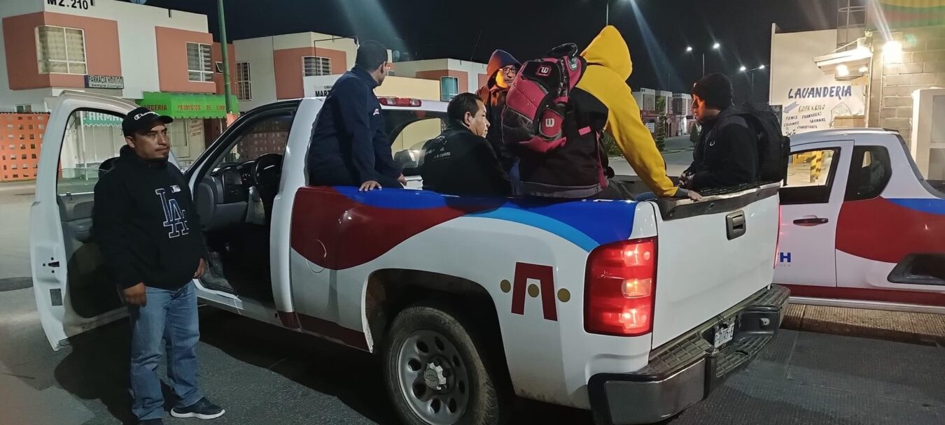 Habilita Tizayuca camionetas para transportar a la población