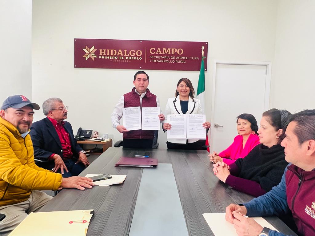 Gobierno de Ixmiquilpan signa convenio con la Secretaría de Agricultura y Desarrollo Rural