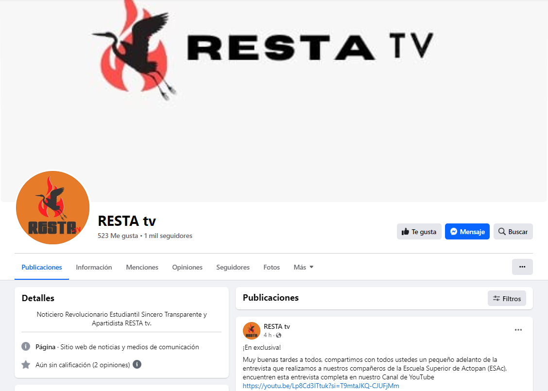 Ante la censura en SUMA TV, paristas de la UAEH abren su propio canal digital: RESTA TV