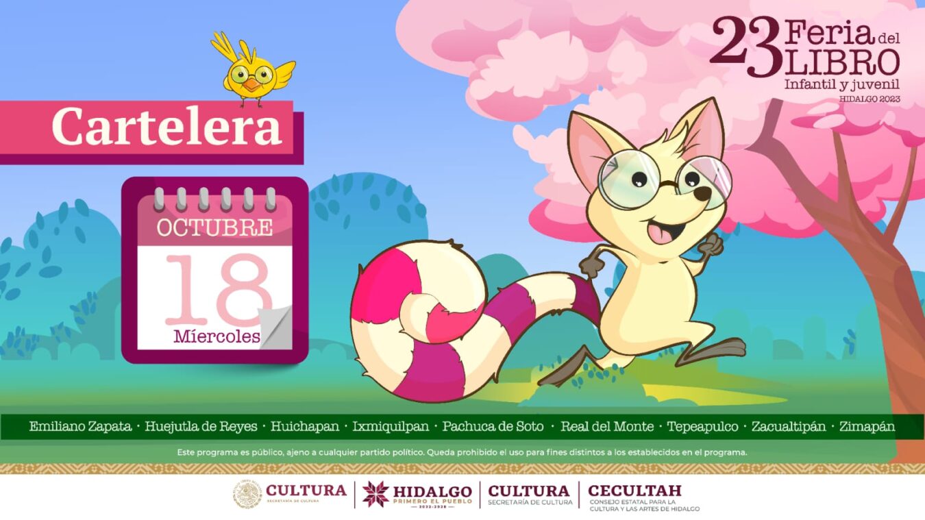 Agenda de la 23° Feria del Libro Infantil y Juvenil.