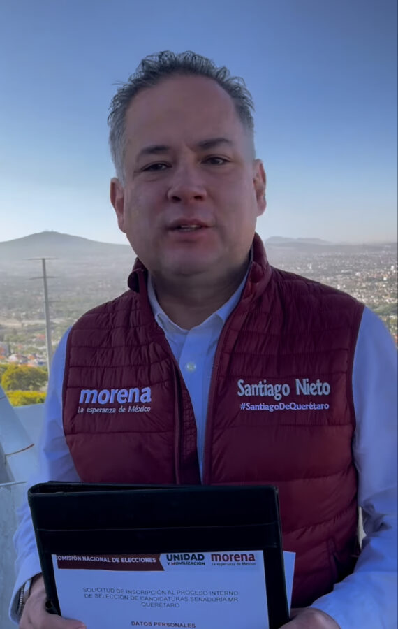 Anuncia Santiago Nieto su registro al Senado