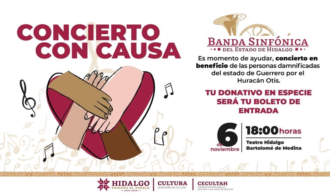 Hoy, la Banda Sinfónica ofrecerá concierto con causa por Acapulco