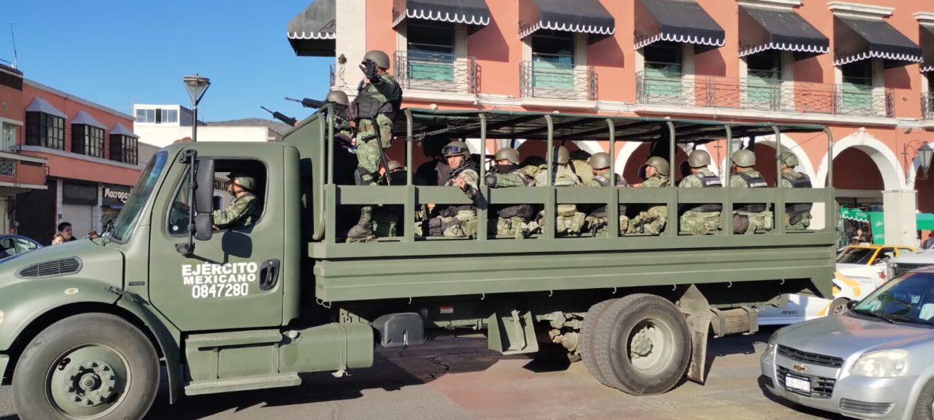 Arriban 300 efectivos del Ejército Mexicano a Hidalgo.