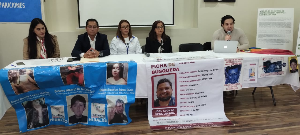 Asociaciones civiles presentan la “Agenda por Nuestros Desaparecidos en Hidalgo 2024”