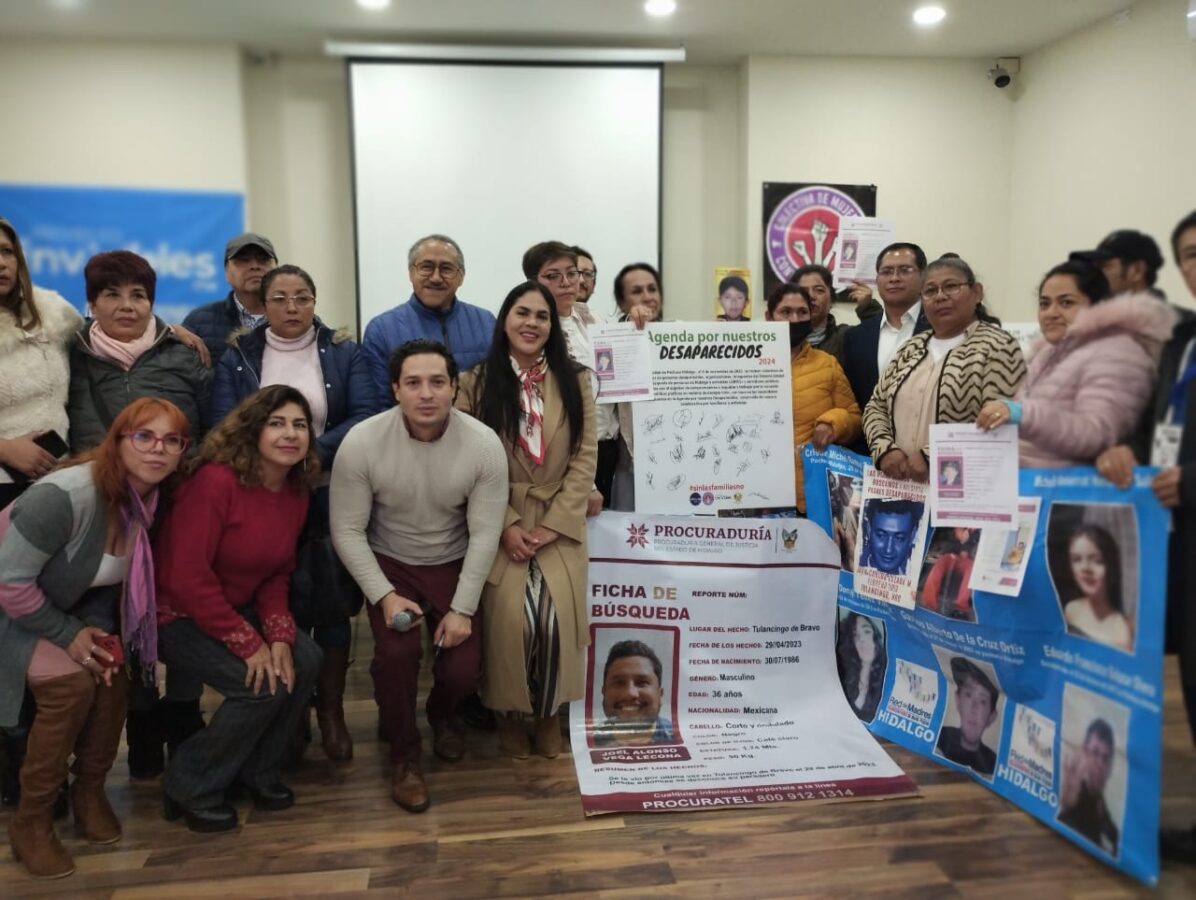 Asociaciones civiles presentan la “Agenda por Nuestros Desaparecidos en Hidalgo 2024”