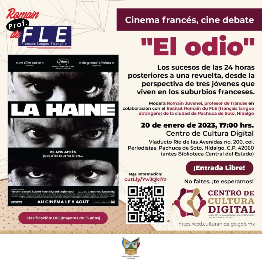 Continúa ciclo de cine francés en el Centro de Cultura Digital