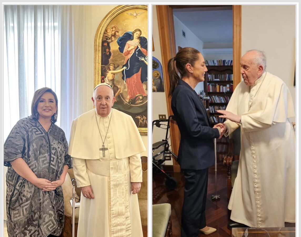 México siempre fiel; Xóchitl Gálvez y Claudia Sheinbaum se reúnen con el Papa