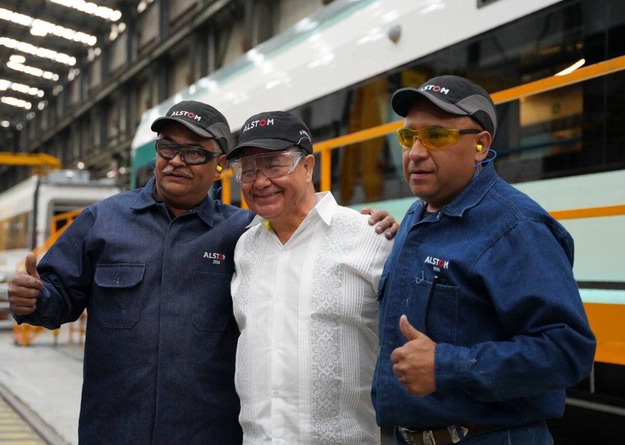 Visita el gobernador de Hidalgo la planta de Alstom en Sahagún