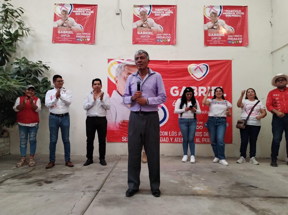 Gabriel García propone trabajar en favor del desarrollo social en Tizayuca
