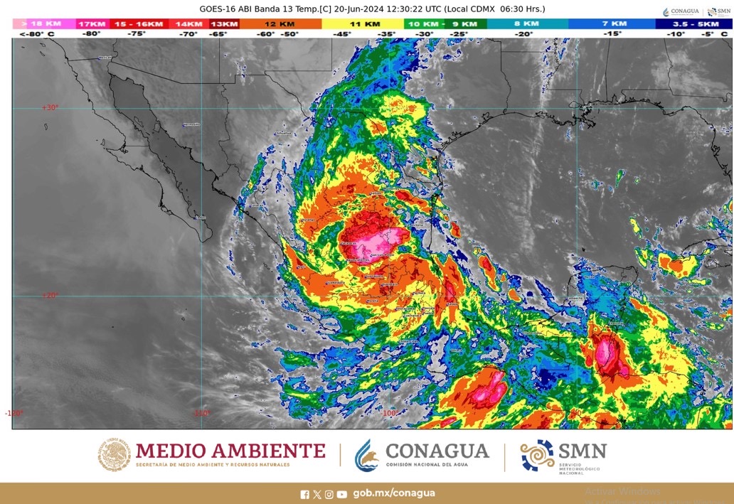 Alberto ya es depresión tropical; semantiene sobre San Luis Potosí