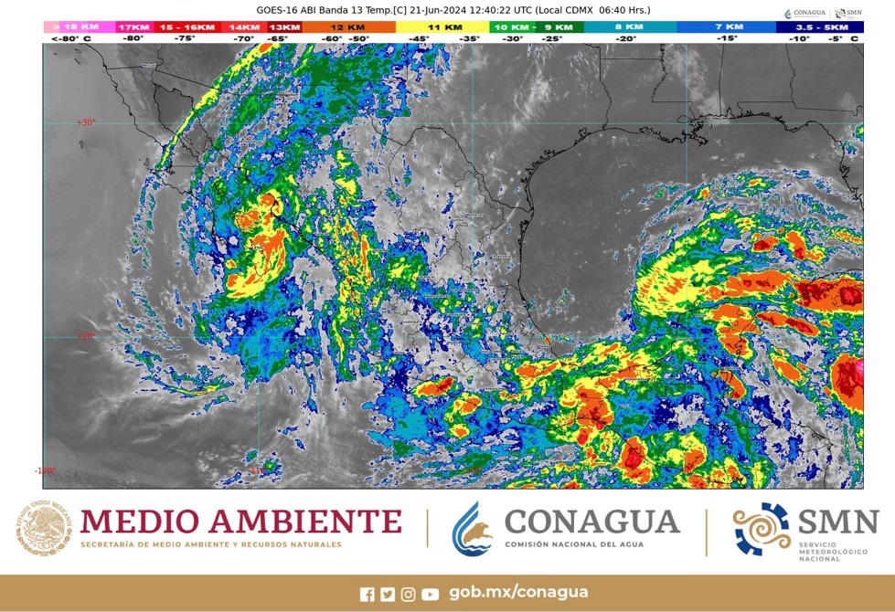 Prevén lluvias puntuales torrenciales en Guerrero, Oaxaca, Puebla y Veracruz