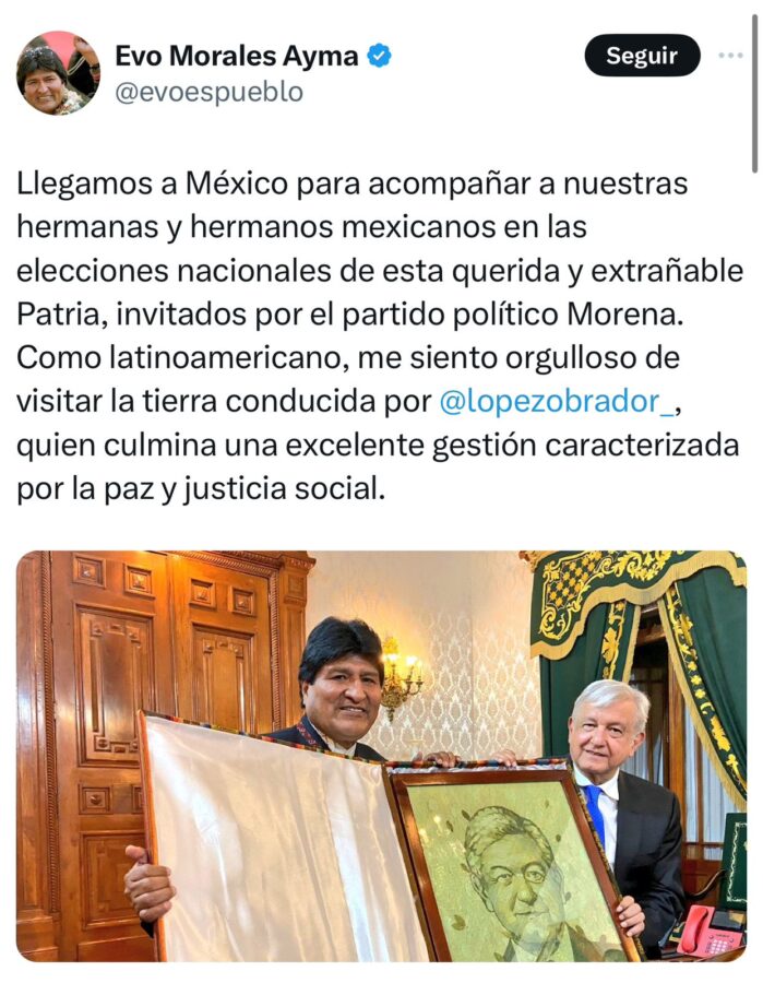 Evo Morales y Alberto Fernández llegan como invitados a México