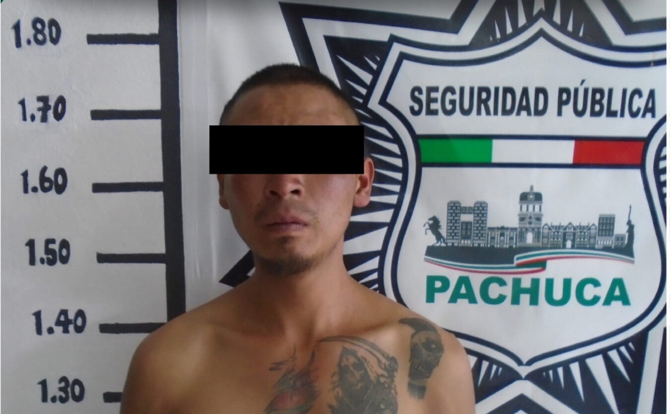 Detiene Policía de Pachuca a hombre por robo de autopartes