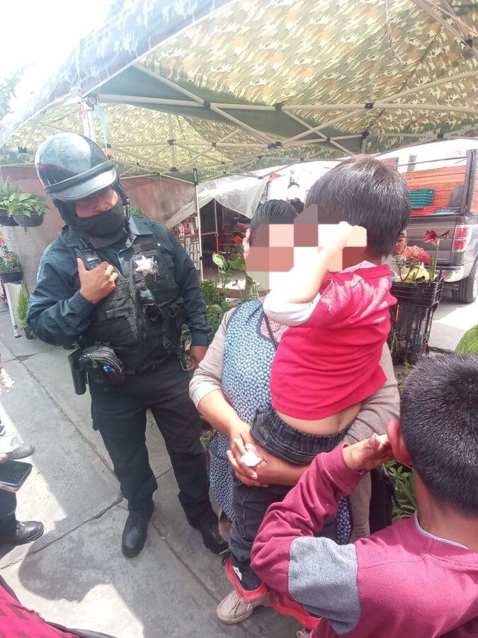 Localiza Policía de Pachuca a niño extraviado