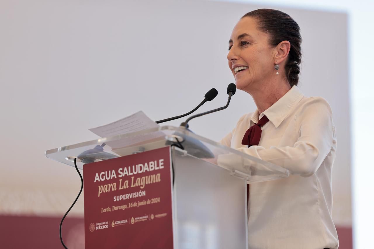 Anuncia Claudia Sheinbaum la continuidad del proyecto de Agua Saludable para La Laguna