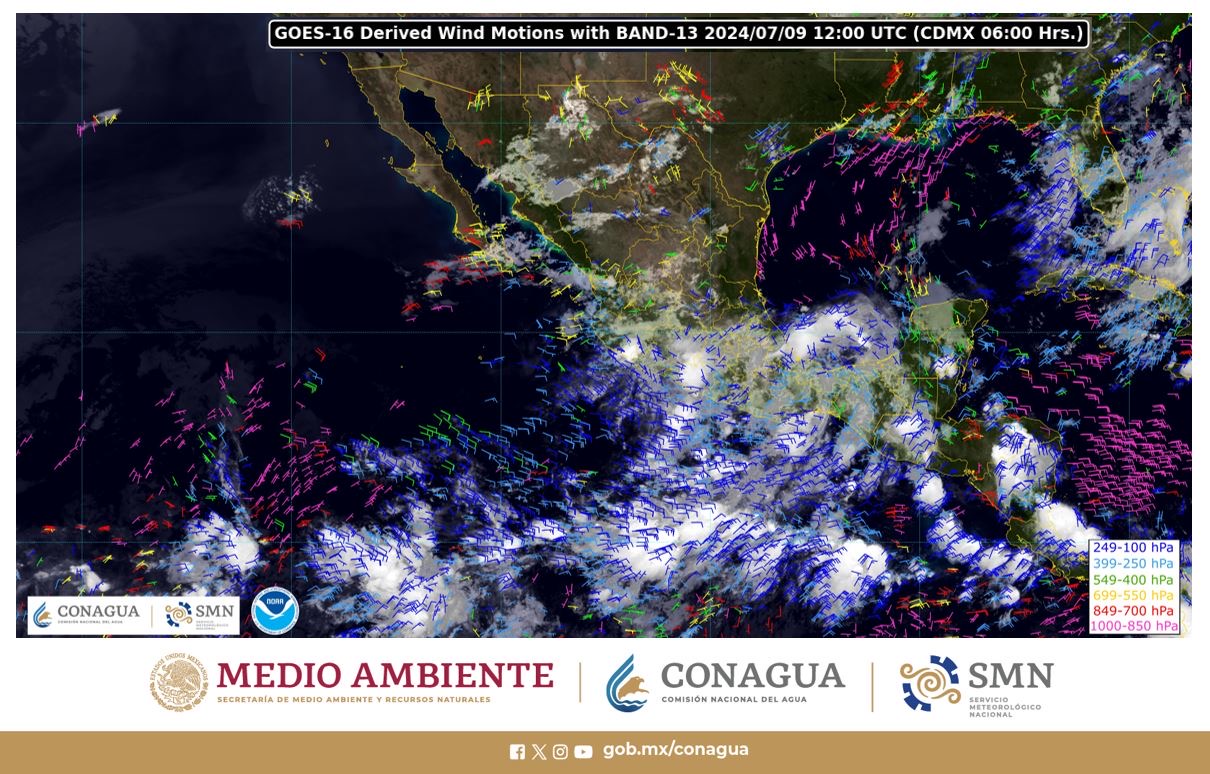 Pronostican lluvias intensas para regiones del país.