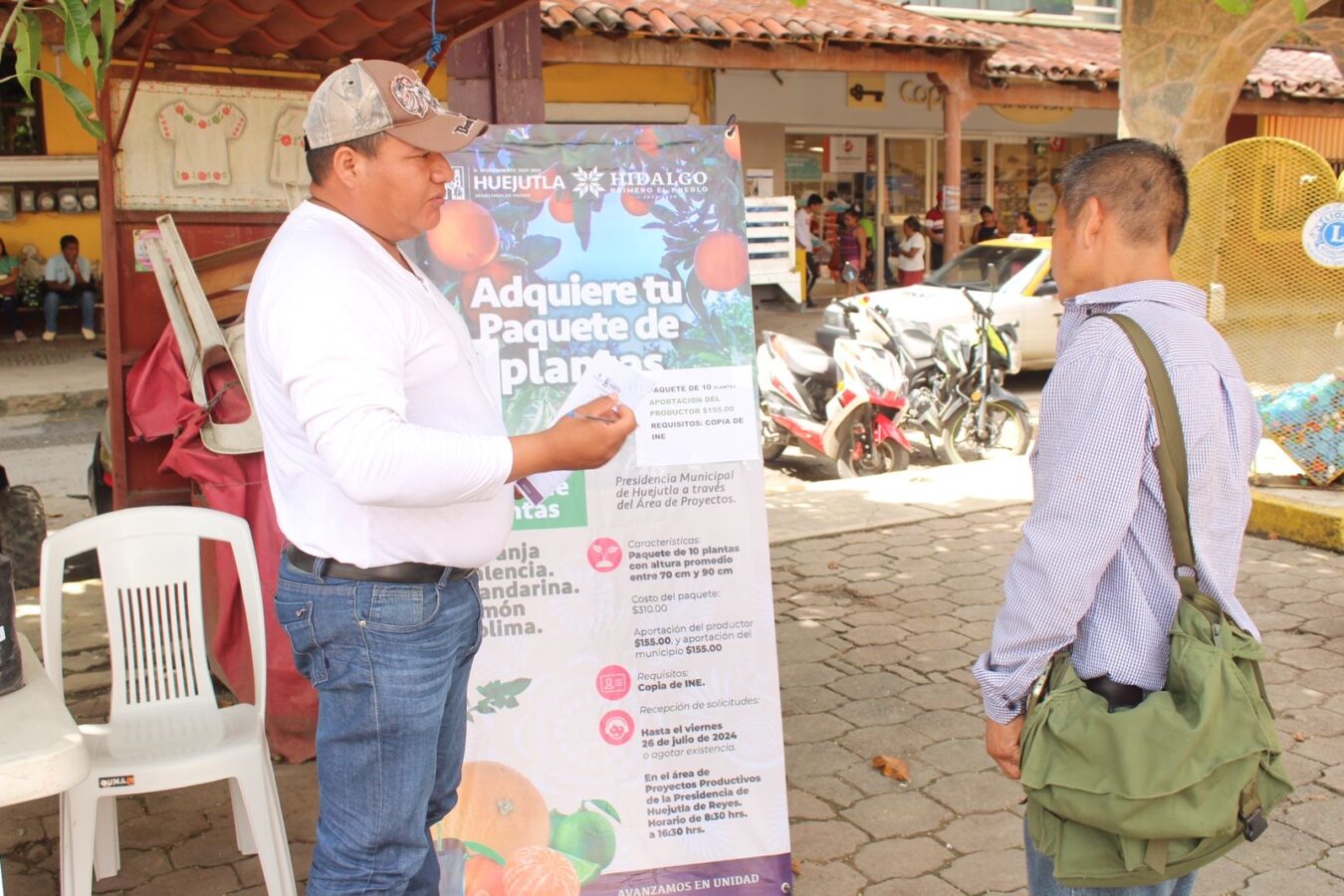 Subsidia gobierno de Huejutla paquete de árboles frutales