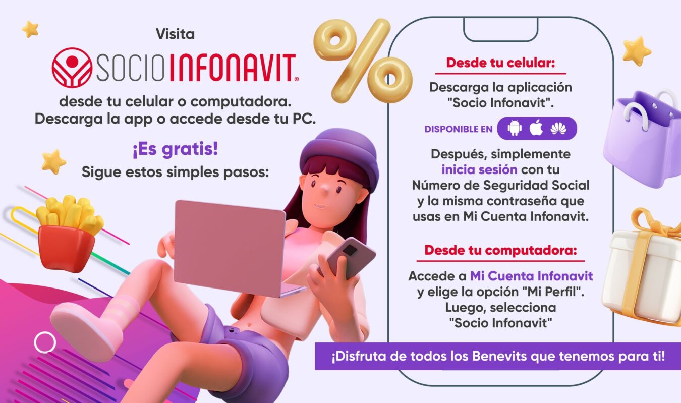 Disfruta de los descuentos que Socio Infonavit tiene para ti