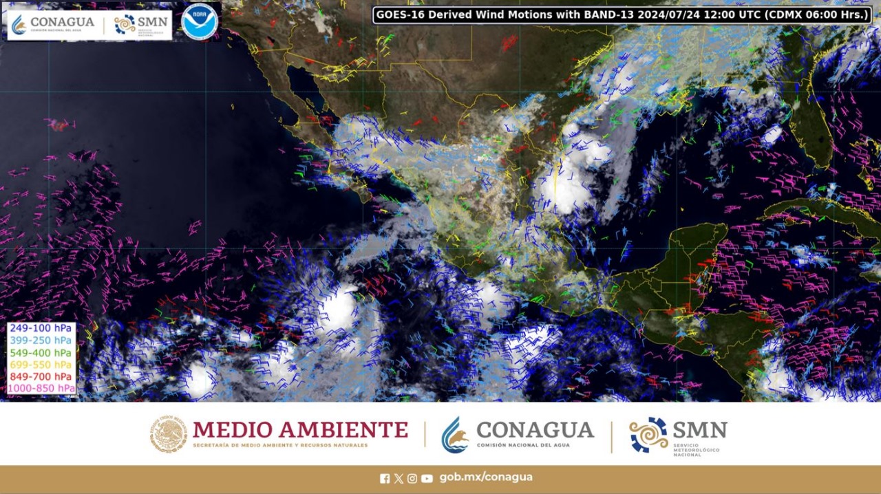 Pronostican lluvias intensas para Estado de México, Jalisco, San Luis Potosí y otros estados