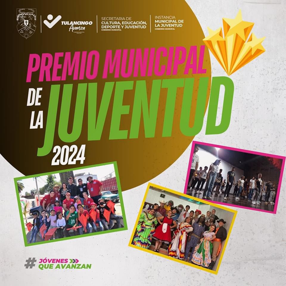 Convocatoria al Premio Municipal de la Juventud de Tulancingo 