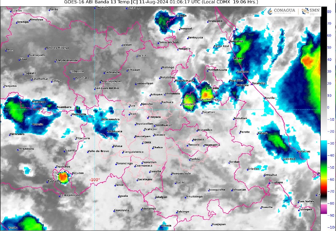 Hidalgo: lluvias fuertes, rachas de viento y temperaturas mínimas