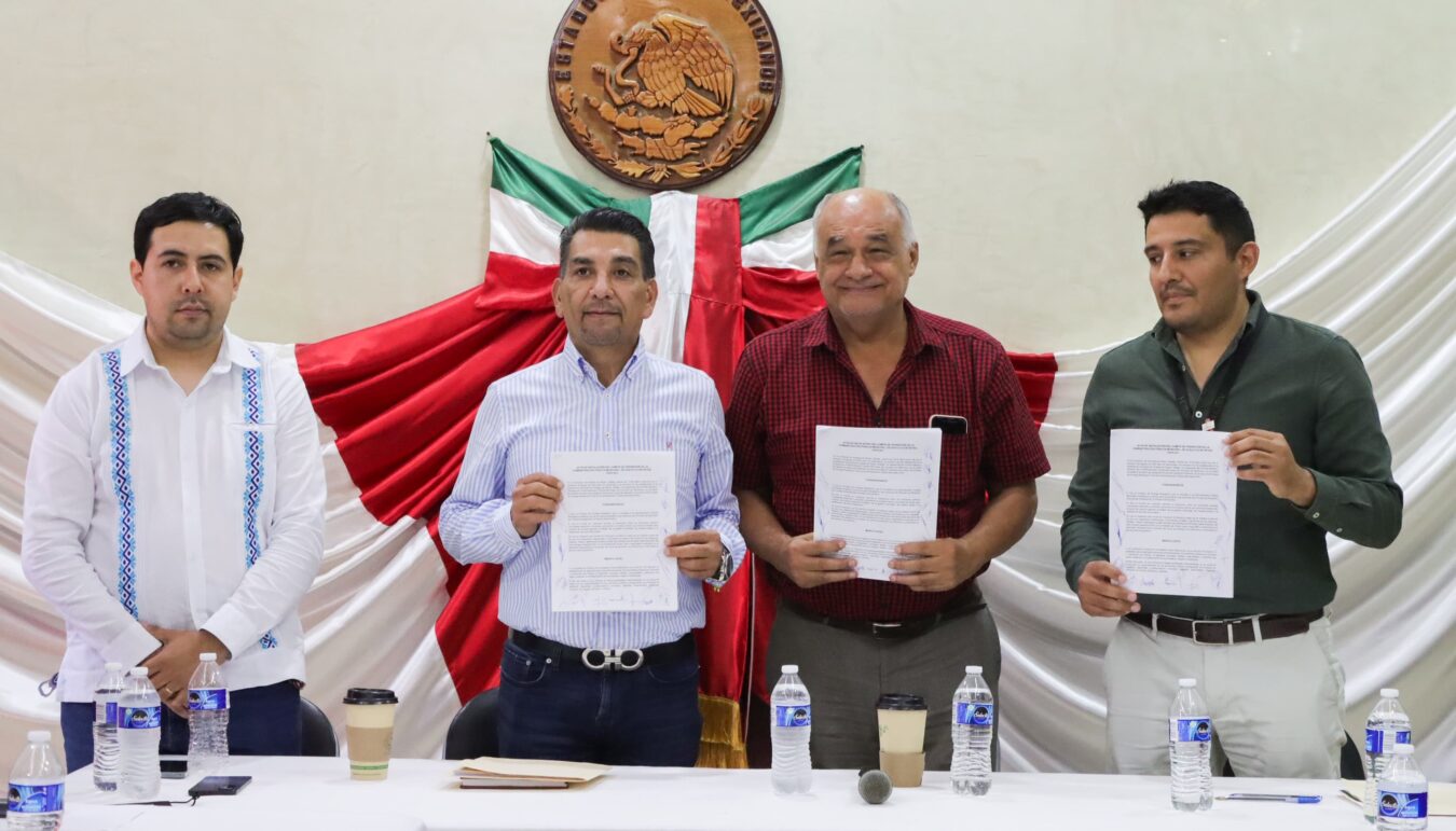 Trabajo coordinado en la entrega-recepción del gobierno municipal de Huejutla