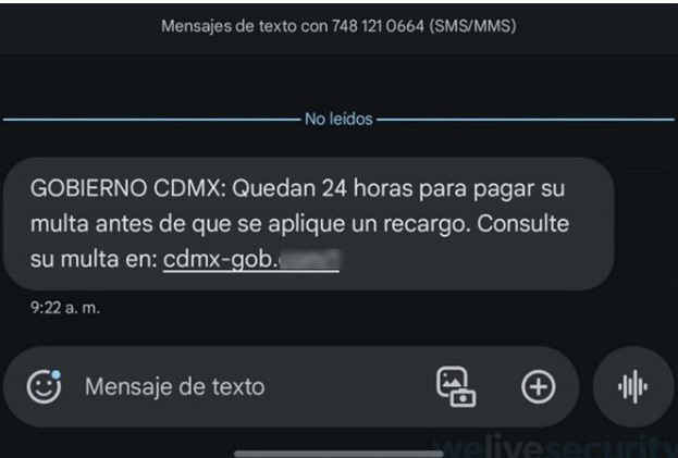 Estafan a chilangos con SMS con supuestas multas en la Ciudad de México