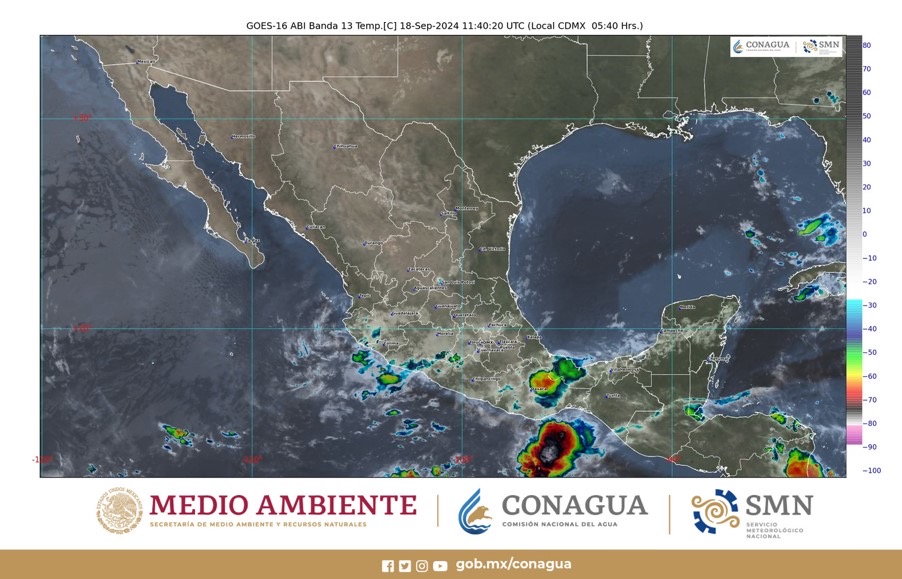 Miércoles, se pronostican lluvias fuertes para Hidalgo