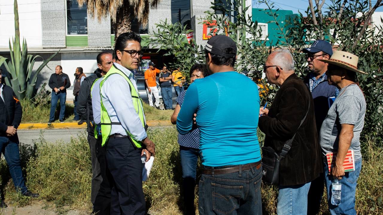 También, obras de infraestructura en  Mineral de la Reforma