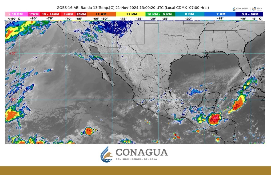 Temperaturas mínimas de -5 a 0ºC con heladas en zonas montañosas