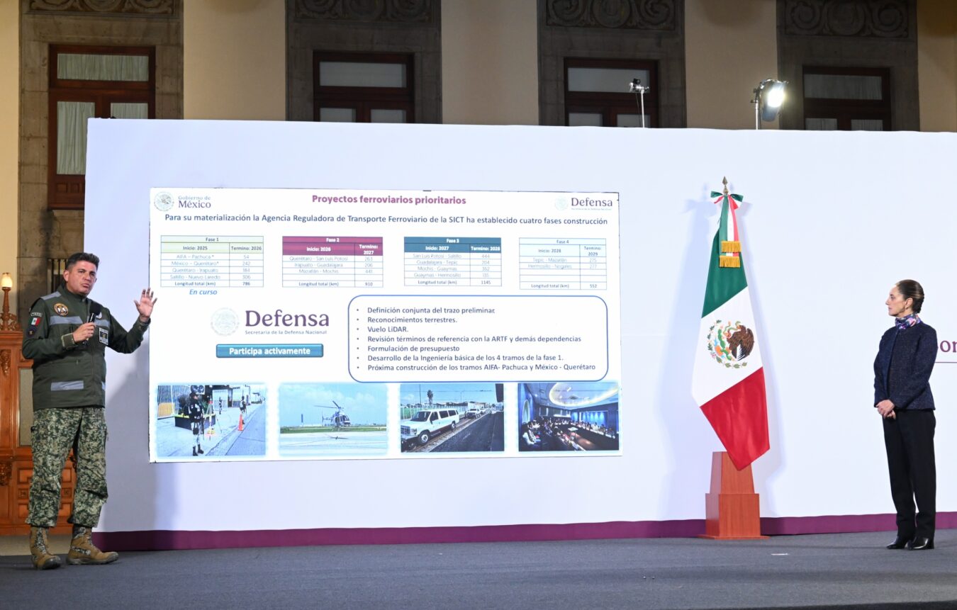 Gobierno de México presenta Plan Ferroviario