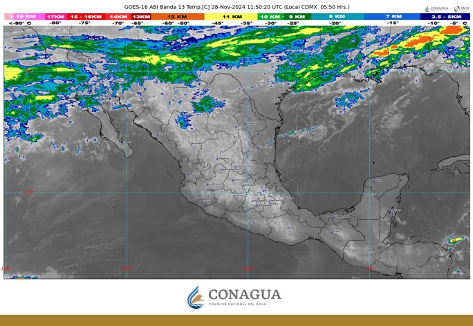 Prevalecerán en Hidalgo temperaturas mínimas de -5 a 0⁰C