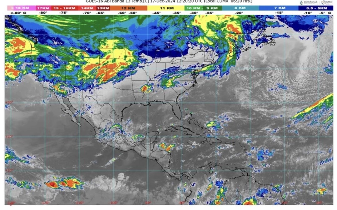 Temperatura mínima de -5 a 0 grados en zonas altas de Hidalgo