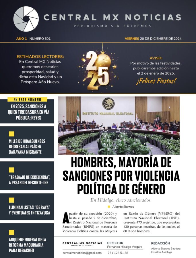 Central MX – Viernes 20 de diciembre de 2024