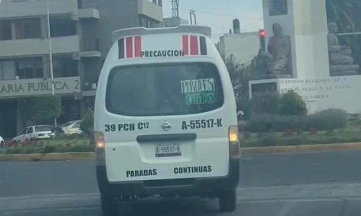 Otro chofer de transporte público sancionado, en Pachuca