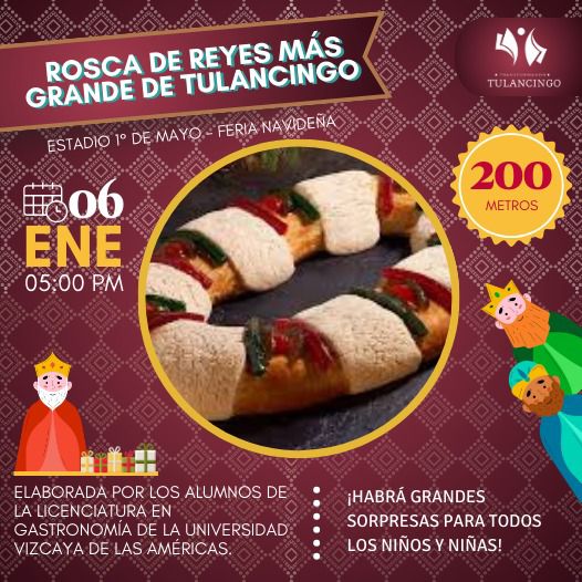 Celebran la tradicional Rosca de Reyes en diversos municipios