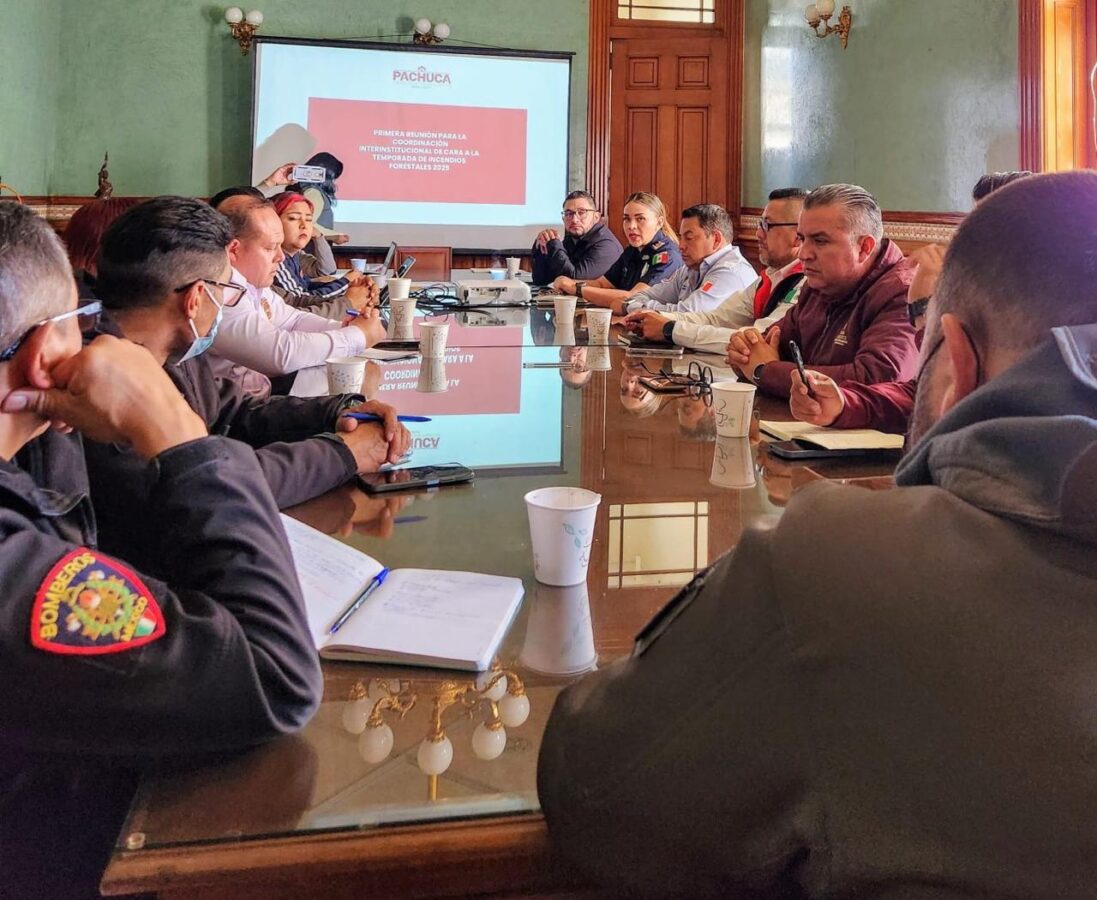 Atiende Pachuca reunión para combatir incendios forestales