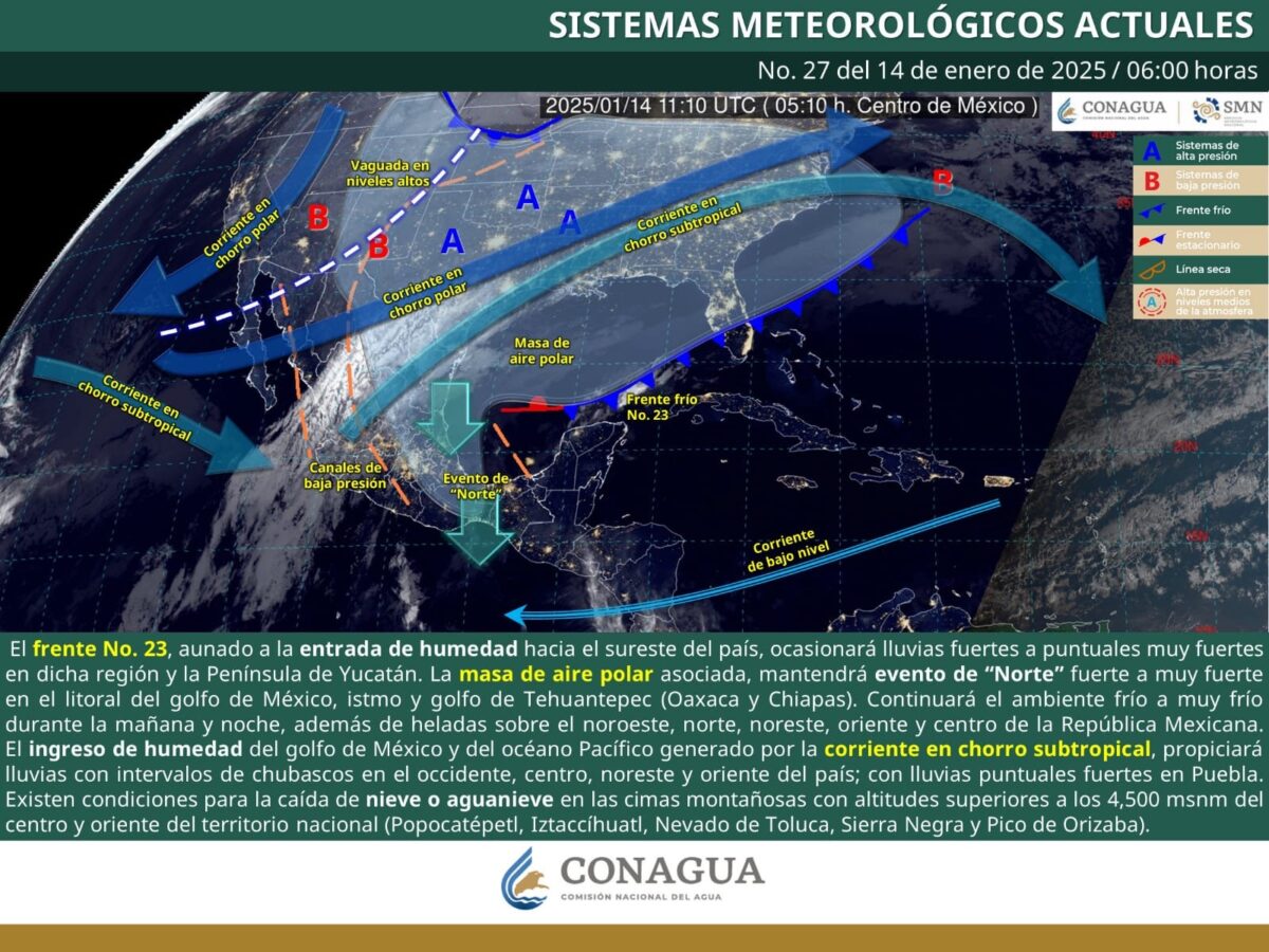 Se mantiene ambiente gélido en Hidalgo, mínima de 0 a 5 grados